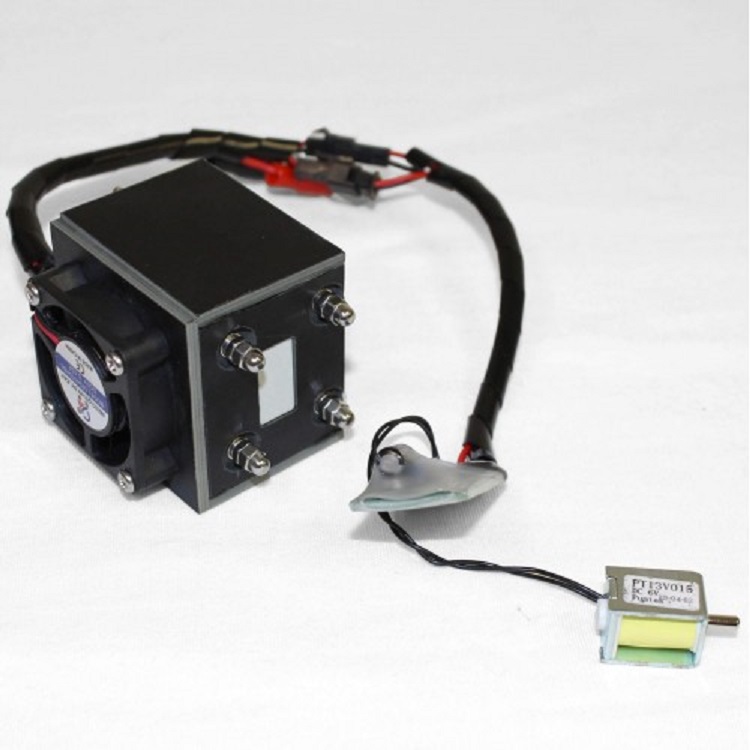 Mažas 2000 W vandenilio kuro elementų 25 V kuro elementų kaminas dronams